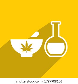 herbal icon, medical icon vector