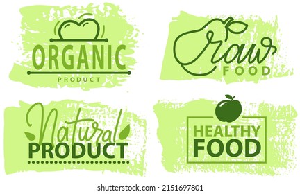 Herbal icon, package label design. Natural herbal origination ingredients products sign, stamp clip art, Tag or sticker, nature, eco-friendly, organic logo emblem. Vegan healthy food, fresh product