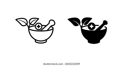 Herbal icon set. for mobile concept and web design on white background