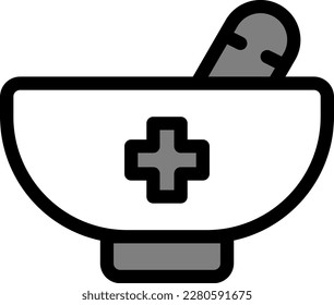 The herbal icon symbolizing natural or alternative medicine. The icon is commonly used to indicate the presence of herbal remedies or supplements