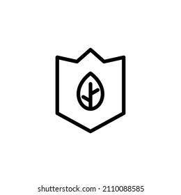 Herbal icon vector illustration logo template for many purpose. Isolated on white background.