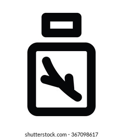 Herbal Jar Bold Line Vector Icon