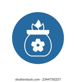 Icono de vector de jarra herbal que puede fácilmente modificar o editar

