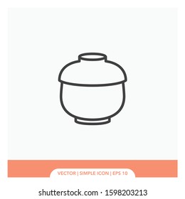 Herbal jars Icon Vector Illustration