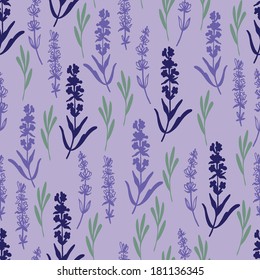 Herbal lavender pattern. Seamless pattern for fabric, paper and other printing and web projects.