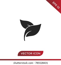 Herbal leaves icon