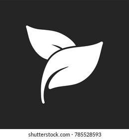 Herbal leaves icon