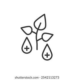 Ícone de medicina líquida herbal - ícone homeopatia