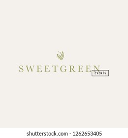 Herbal logo vercotr icon