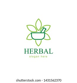 herbal logo for website, company, smartphone