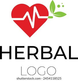 herbal medical logo, herbal care logo design, leaf logo design