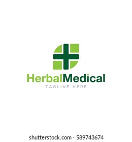 Herbal medical logo design