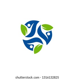 Herbal Medical Set Logo Flat Icon