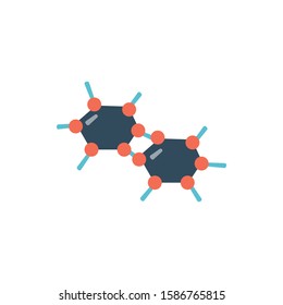 Herbal medicine color icon. Organic chemistry. Pharmaceutical products. Medicinal chemistry development. 