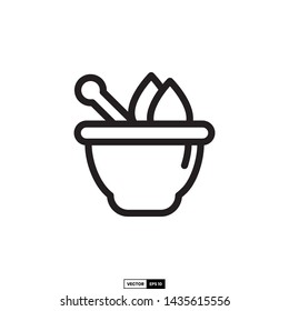 Herbal medicine icon, design inspiration vector template for interface and any purpose
