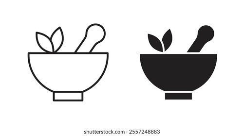 Herbal medicine Icon set. vector illustration set
