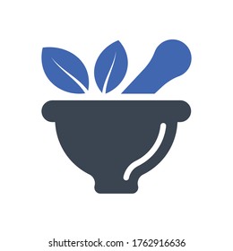 Herbal Medicine Icon, vector graphics
