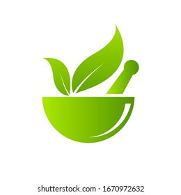herbal medicine icon vector illustration design template