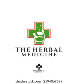 Herbal Medicine Logo Template Vector 