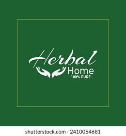 herbal medicine logo vector design art
