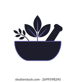  Medicina herbaria que hace Vector de diseño.