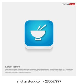 herbal medicine, pharmacy icon - abstract logo type icon - blue abstract 3d button with light board and shadow on gray background. Vector illustration
