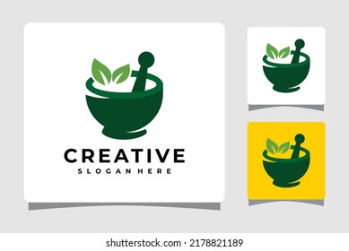 Herbal Medicine Pharmacy Logo Template Design Inspiration