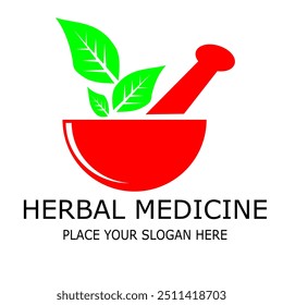 HERBAL MEDICINE PLACE YOUR SLOGAN HERE VEKTOR