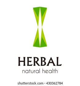 herbal nature Vector and logo design or template leaf group business icon of company identity symbol concept