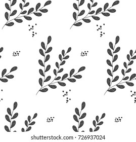 Herbal outline pattern