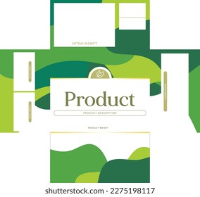 Diseño de empaquetado de cajas de productos herbales