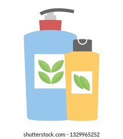 Herbal products flat icon 
