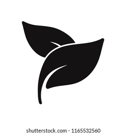 Herbal spa treatment leaves vector icon