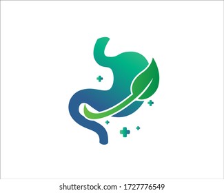 herbal Stomach health medic logo design inspiration