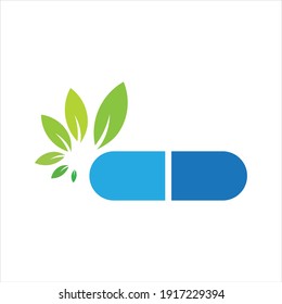 Herbal Supplement - Natural Medicine Logo Template