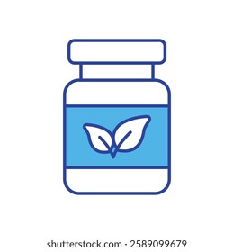 Herbal Supplements icon vector stock illustration