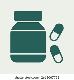 Herbal Supplements trendy useful vector Illustration design pretty colorful background.eps