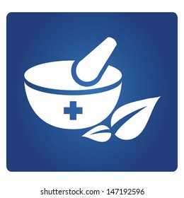 herbal symbol, pharmacy symbol