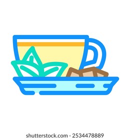 herbal tea ayurveda color icon vector. herbal tea ayurveda sign. isolated symbol illustration