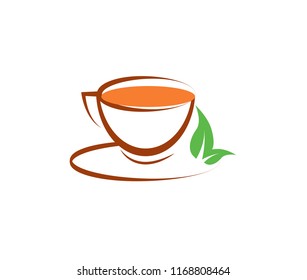 Herbal Tea and coffee vector icon design