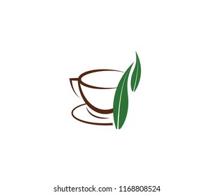 Herbal Tea and coffee vector icon design