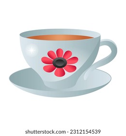Herbal tea a flat modern icon, editable vector 