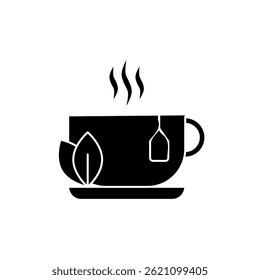 Herbal tea icon. Herbal tea vector icon in line design for web design, logo and mobile app. Symbol of Herbal tea on white background. Vector illustration.