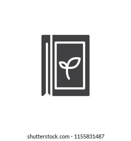 Herbal tea pack vector icon. filled flat sign for mobile concept and web design. green tea simple solid icon. Symbol, logo illustration. Pixel perfect vector graphics