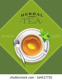 Herbal tea Shop design template