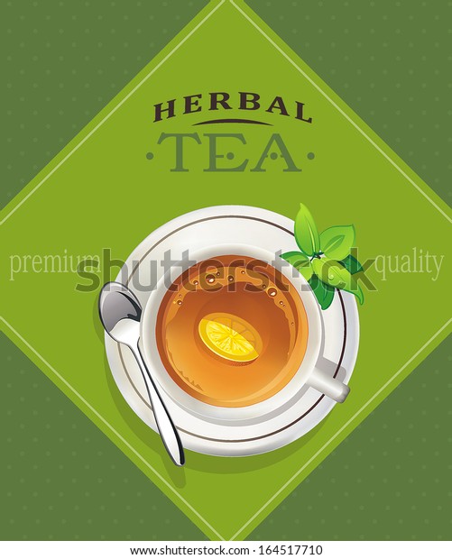 Herbal Tea Shop Design Template Stock Vector (Royalty Free) 164517710 ...