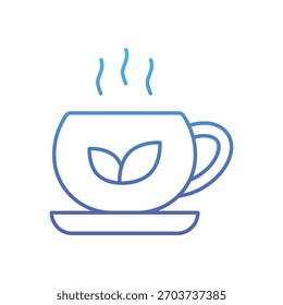 Icono de Vector de té de hierbas Ilustración de stock