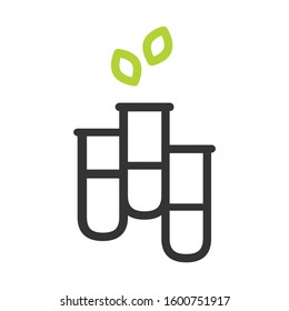 Herbal Therapy and medicine isolated icon set on a white background. For science, pharmacy, homeopathy, alternative medicine, organic or natural logo design.