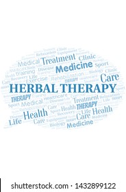 Herbal Therapy word cloud. Wordcloud made with text only.