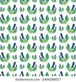 Herbal trendy smart seamless pattern colorful illustration background